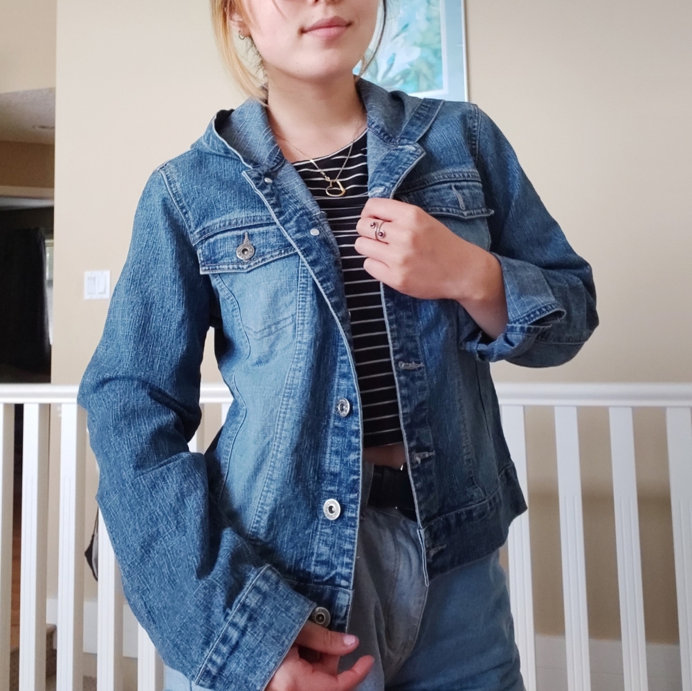 Handpainted Bomb Denim Jacket - Picture 2 of 4